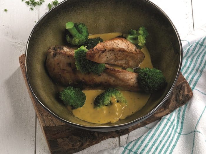 Gebakken kipfilet met brocolli